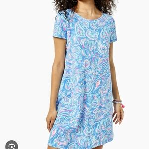Lilly Pulitzer Vibrant Blue and Pink Paisley Cover-Up